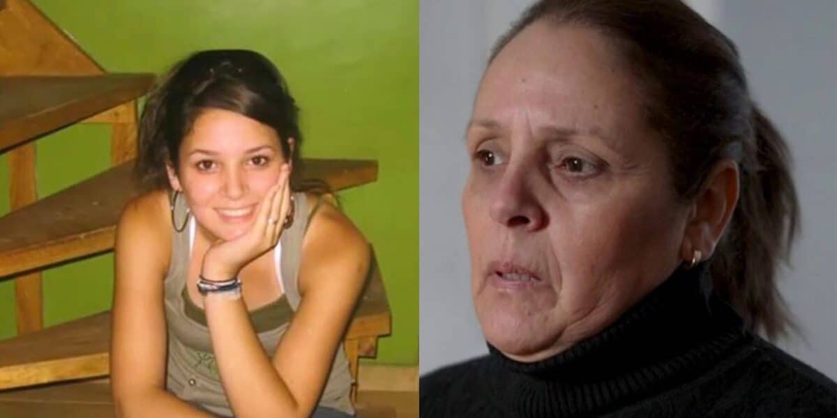 Marta León, madre de Mariana Sepúlveda, durante la búsqueda de su hija desaparecida en 2008