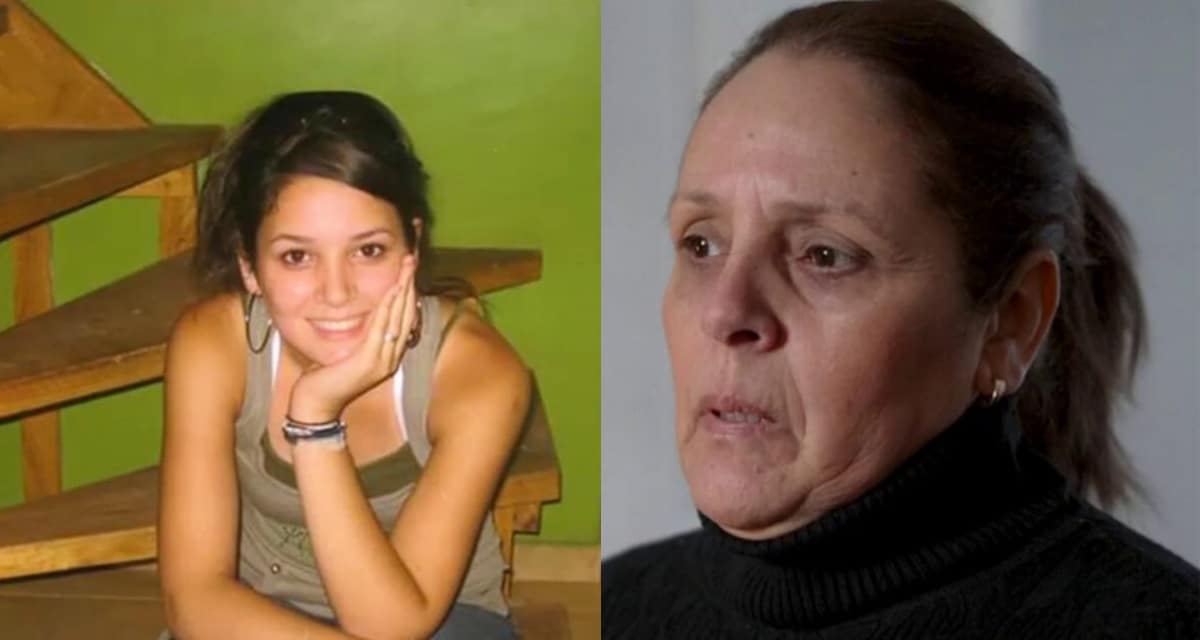 Marta León, madre de Mariana Sepúlveda, durante la búsqueda de su hija desaparecida en 2008
