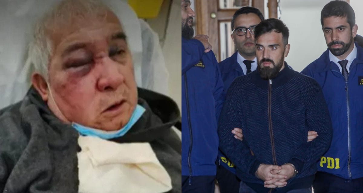 Martín de los Santos, imputado por la golpiza a un conserje en Vitacura, tras su extradición desde Brasil a Chile.