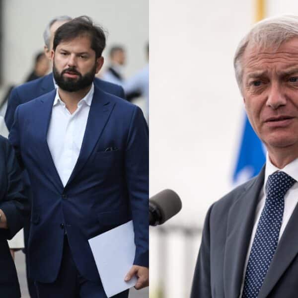Michelle Bachelet y Gabriel Boric en una imagen de archivo, los expresidentes que emitieron una declaración conjunta por la adhesión de Chile al Escudo de las Américas