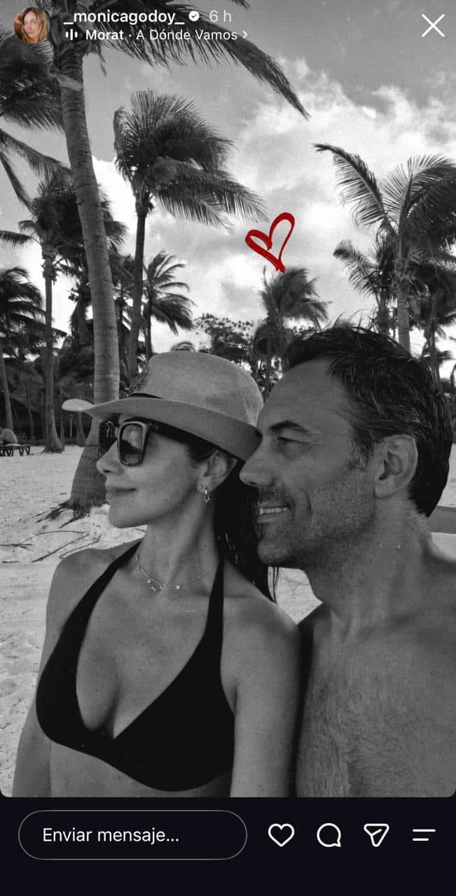Monica Godoy y su nueva pareja.