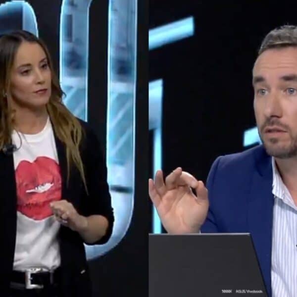 Nicolás Preuss durante un debate en Sin Filtros sobre las cifras económicas del Gobierno.