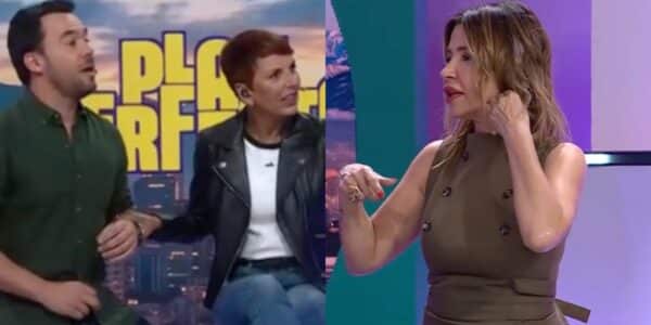 Pancha Merino, actriz y panelista de Plan Perfecto de Chilevisión, durante una emisión del programa de farándula de la tarde