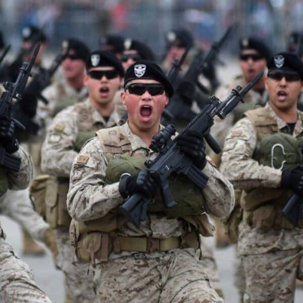 Ensayos de la Parada Militar 2026 en la Elipse del Parque O'Higgins