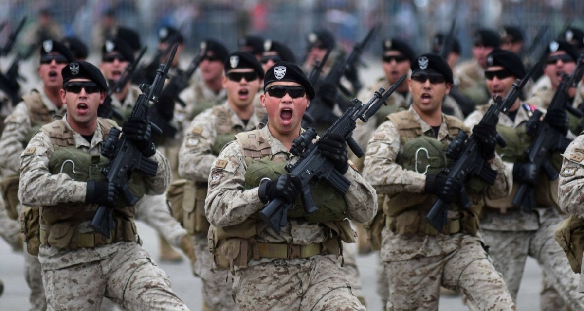 Ensayos de la Parada Militar 2026 en la Elipse del Parque O'Higgins