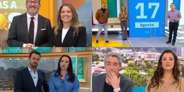 José Antonio Neme y Karen Doggenweiler celebran el triunfo de Mucho Gusto en el rating matinal del 1 de septiembre