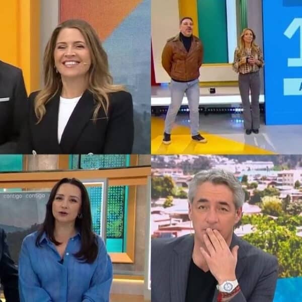 José Antonio Neme y Karen Doggenweiler celebran el triunfo de Mucho Gusto en el rating matinal del 1 de septiembre