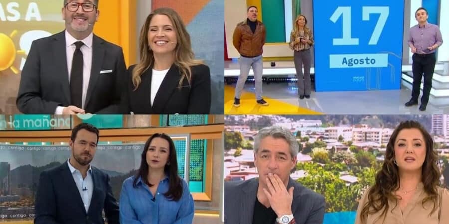 José Antonio Neme y Karen Doggenweiler celebran el triunfo de Mucho Gusto en el rating matinal del 1 de septiembre