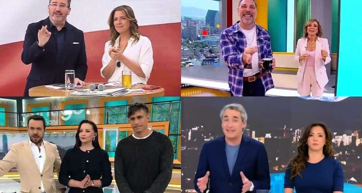 Mucho Gusto de Mega lideró el rating matinal del jueves 10 de septiembre con 445.560 personas por minuto, por sobre Contigo en la Mañana, Tu Día y TVN.