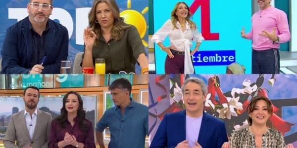 Conductores de la competencia matinal por el rating matinal de este viernes 4 en la televisión chilena