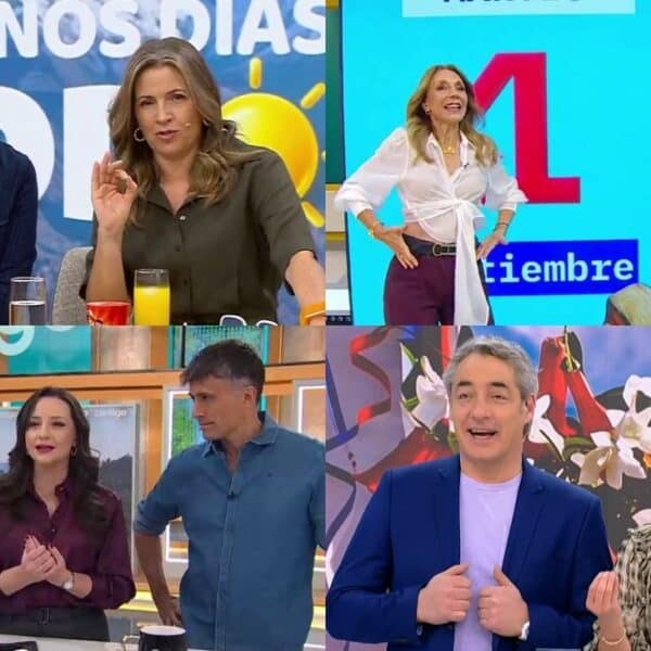 Conductores de la competencia matinal por el rating matinal de este viernes 4 en la televisión chilena