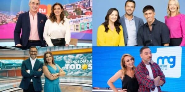 Imagen referencial de los matinales de la televisión chilena, franja donde Mucho Gusto de Mega lideró el rating matinal del lunes 28 de septiembre con 338.411 personas por minuto, seguido por Contigo en la Mañana, Tu Día y Buenos Días a Todos.