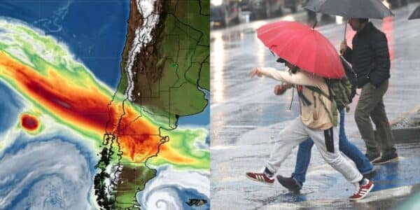 Un río atmosférico de categoría 4 llegará a Chile junto a un sistema frontal que provocará lluvias continuas en el sur del país.