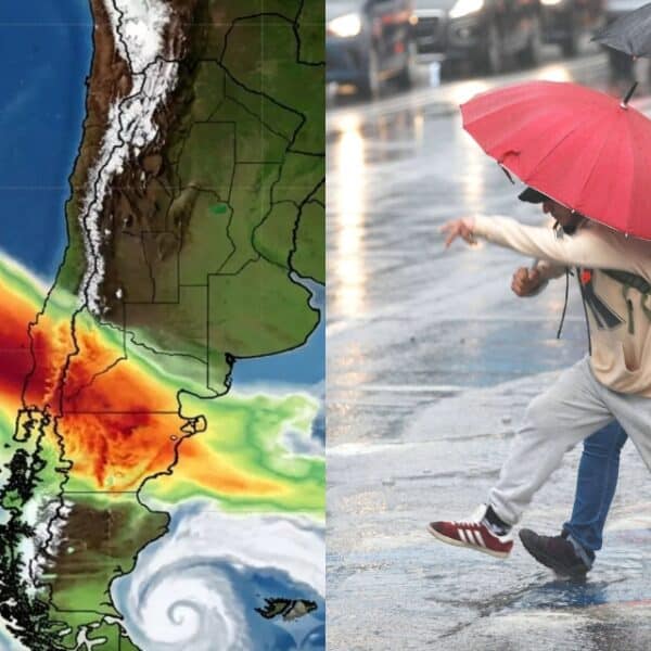 Un río atmosférico de categoría 4 llegará a Chile junto a un sistema frontal que provocará lluvias continuas en el sur del país.