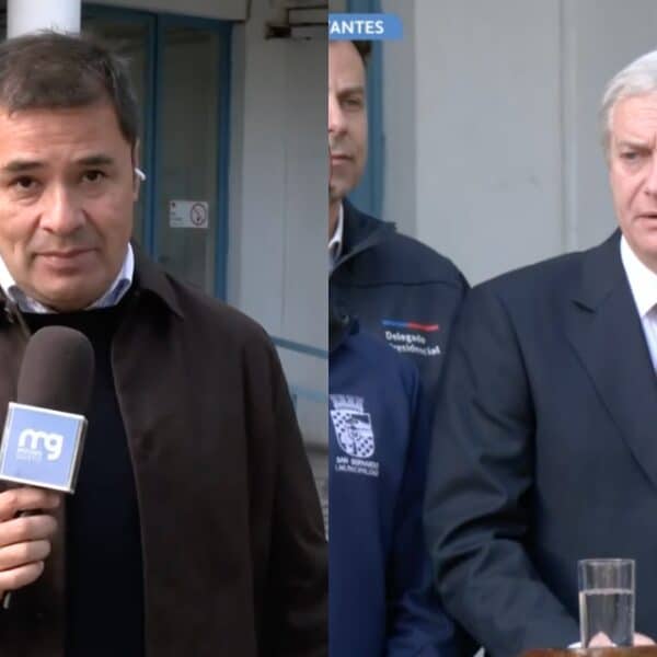 El periodista Roberto Saa informando en vivo con expresión de desconcierto y molestia