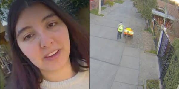 Un video de una cámara de vigilancia captó el tranquilo robo de una bandera chilena desde el frontis de una casa en plenas Fiestas Patrias, viral que generó ola de reacciones en redes