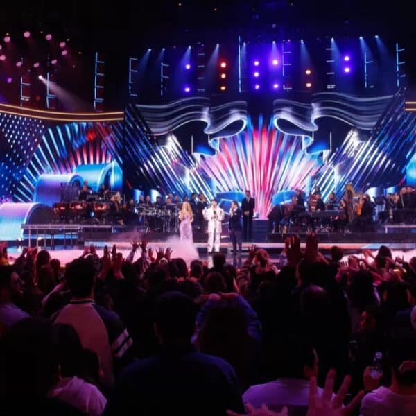 Rudy Rey durante su presentación en Coliseo de Mega buscando volver al Festival de Viña