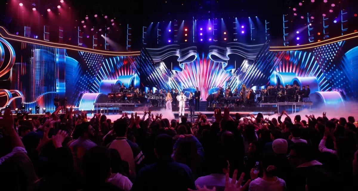 Rudy Rey durante su presentación en Coliseo de Mega buscando volver al Festival de Viña