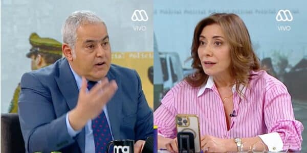 Sabas Chahuán en el panel del matinal Mucho Gusto de Mega: el exfiscal nacional protagonizó un llamativo momento junto a Carmen Gloria Arroyo mientras analizaban la Ley Cholito.