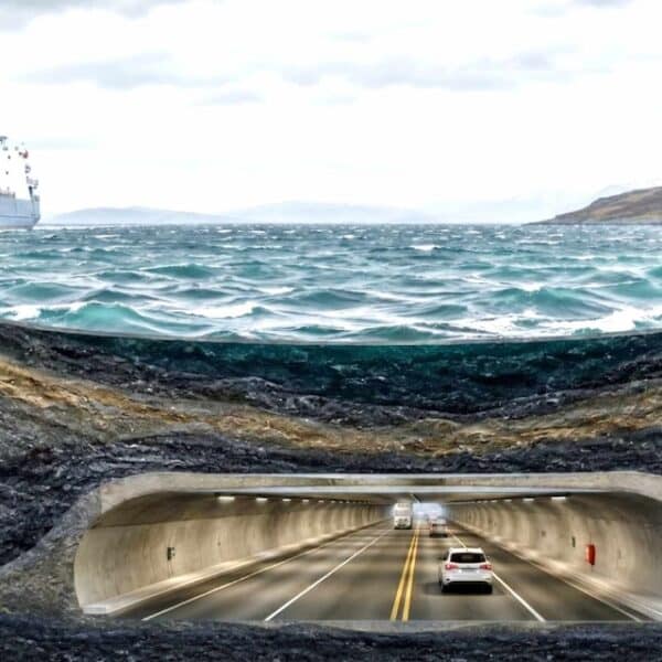 Estrecho de Magallanes, zona austral de Chile donde el GORE y la Universidad Católica iniciarán el primer estudio de factibilidad para construir un túnel submarino que conecte Tierra del Fuego con el continente