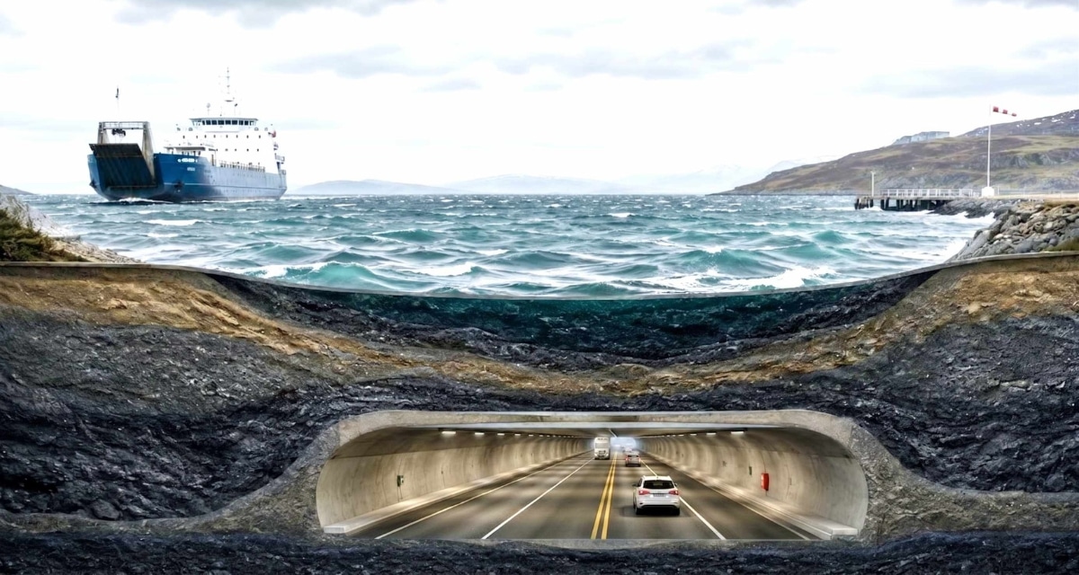 Estrecho de Magallanes, zona austral de Chile donde el GORE y la Universidad Católica iniciarán el primer estudio de factibilidad para construir un túnel submarino que conecte Tierra del Fuego con el continente