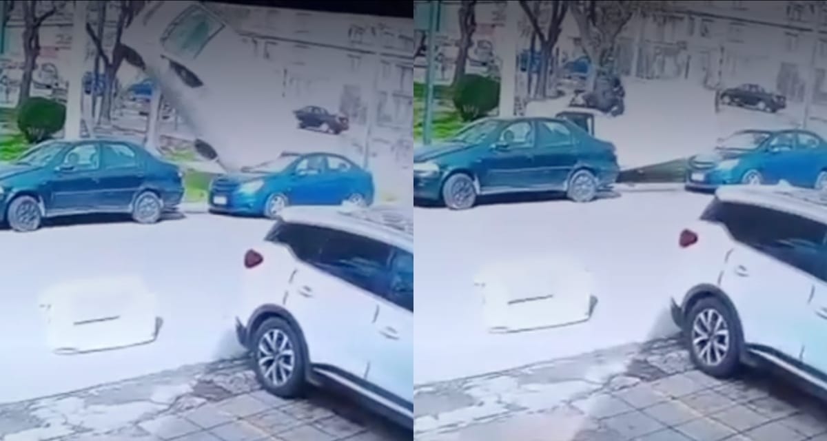 Vehículo volcado en Independencia tras persecución de Carabineros a delincuentes que robaron cigarrillos
