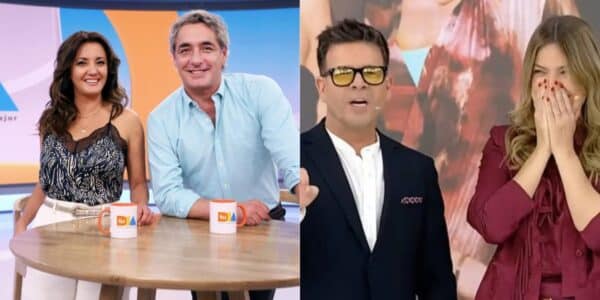Nacho Gutiérrez y Millaray Viera visitan Tu Día antes del estreno de Alfombra Roja en Canal 13.