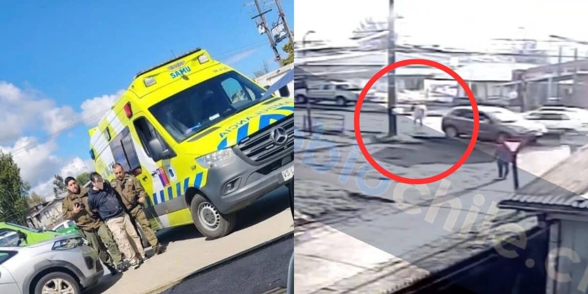Exterior del jardín infantil El Canelito, en avenida René Schneider, donde ocurrió el atropello en Valdivia.