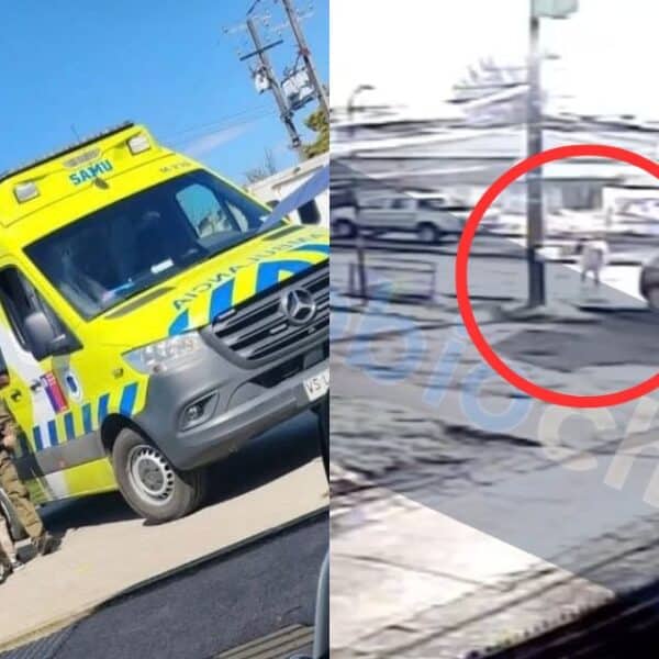 Exterior del jardín infantil El Canelito, en avenida René Schneider, donde ocurrió el atropello en Valdivia.