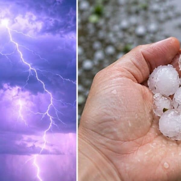 Nubes de tormenta sobre un valle de Chile central: la DMC emitió nuevos avisos por tormentas eléctricas que abarcan sectores de once regiones.