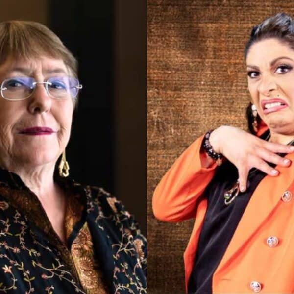 El comediante y transformista Botota Fox durante una presentación, en el contexto del mensaje contra Michelle Bachelet que publicó y luego borró de su cuenta de X.