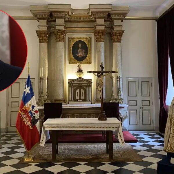 Palacio de La Moneda en Santiago, sede del Gobierno de Chile, en el contexto de la discusión presupuestaria sobre sus capellanías.