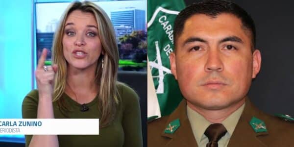 Carla Zunino durante una intervención radial en la que abordó la muerte del carabinero Jaime Urrea en Quilleco.