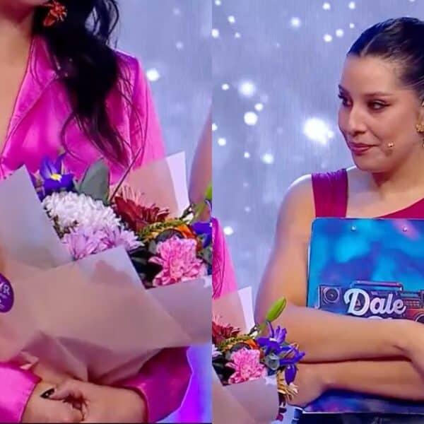 Carolina Soto durante su participación en Dale Play, programa donde protagonizó una emotiva despedida junto a sus compañeros.