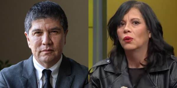 Manuel Monsalve durante una reciente comparecencia judicial en Santiago mientras avanza la causa en su contra.