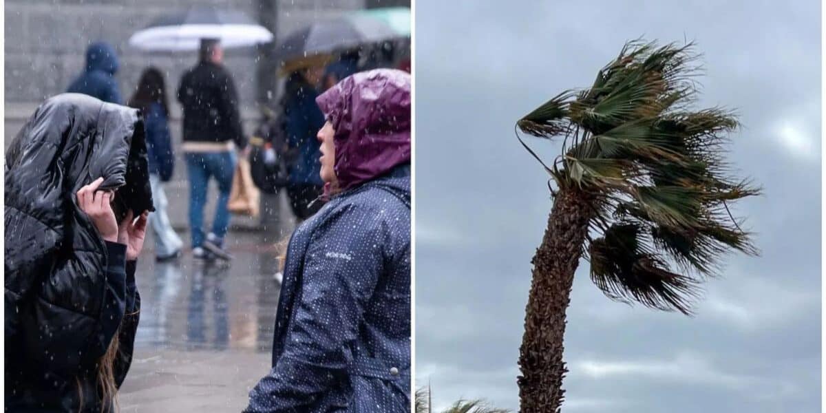 Nubosidad y precipitaciones sobre la zona centro-sur de Chile ante la aproximación de un ciclón extratropical.