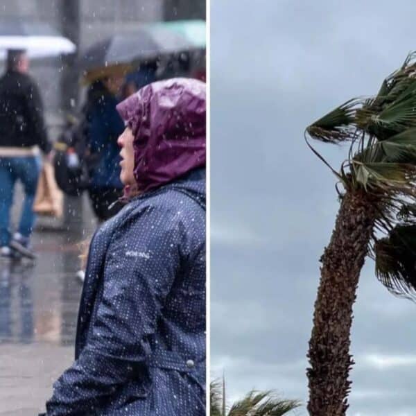 Nubosidad y precipitaciones sobre la zona centro-sur de Chile ante la aproximación de un ciclón extratropical.
