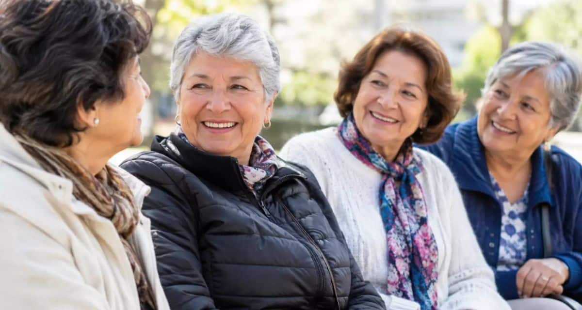 Mujer adulta mayor revisa documentos relacionados con su pensión, en el contexto de la Compensación por Expectativa de Vida.