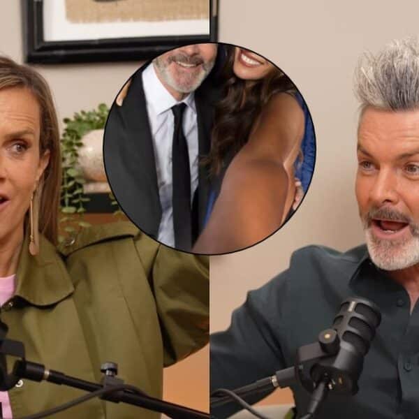 El periodista Cristián Sánchez junto a su esposa Diana Bolocco, quien reaccionó en Instagram a la reciente sesión fotográfica del animador.