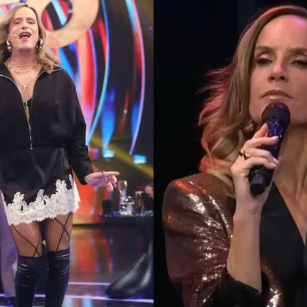 Diana Bolocco en un estudio de televisión a propósito de sus declaraciones sobre la rutina de Stefan Kramer en el estreno de Vértigo