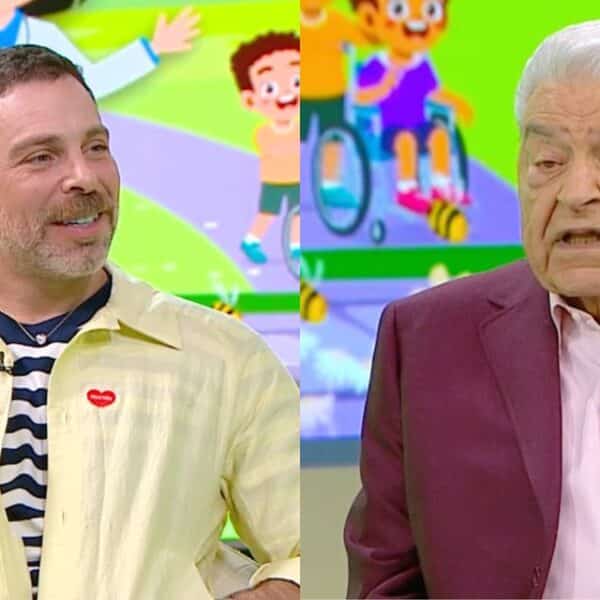 Don Francisco y José Antonio Neme conversan en el estudio de Mucho Gusto durante la promoción de la Teletón 2026.