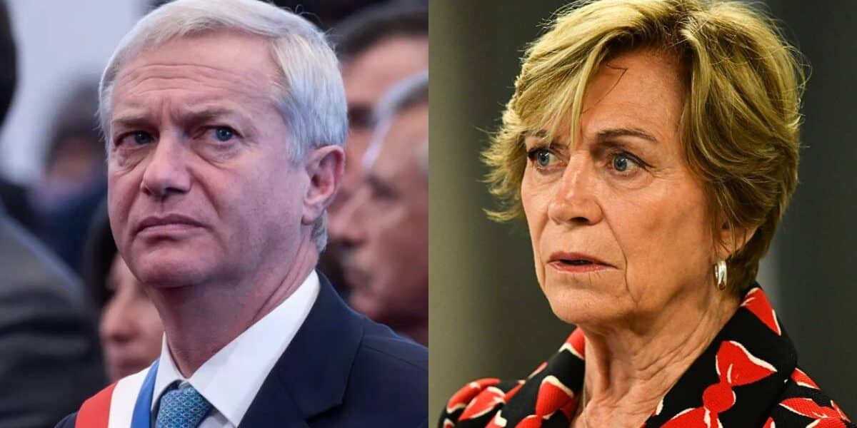 Evelyn Matthei durante una declaración pública.