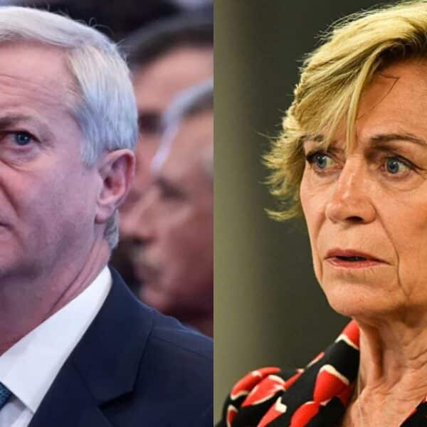 Evelyn Matthei durante una declaración pública.