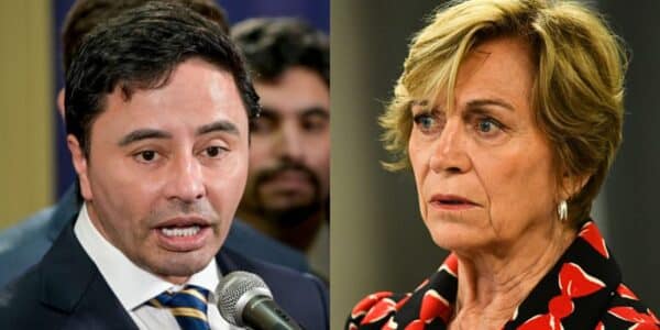 Evelyn Matthei durante una actividad pública, en medio del debate oficialista por sus críticas al Gobierno y el Presupuesto 2027.