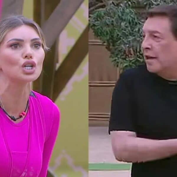 Faloon Larraguibel durante una competencia en el reality Volverías con tu Ex 2 de Mega, minutos antes de encarar a la producción por la prueba de los nudos.