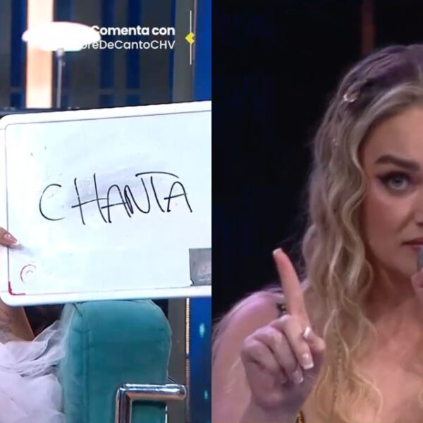 Fanny Cuevas y Daniela Nicolás durante el enfrentamiento ocurrido en Fiebre de Canto, donde la exchica reality llamó chanta a la actriz.