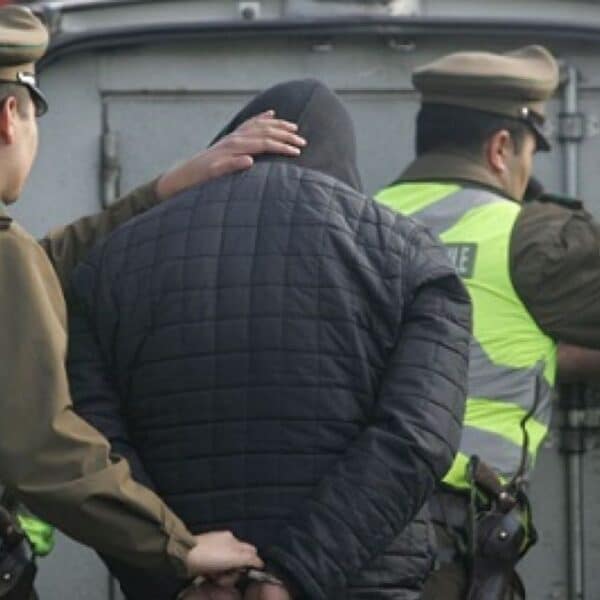 Patrulla de Carabineros durante el operativo policial por el femicidio en Paihuano ocurrido en la localidad de Pisco Elqui