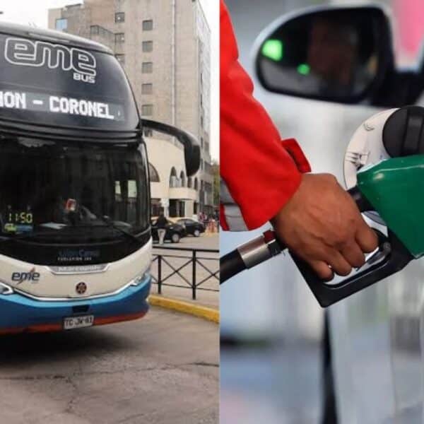 Buses interurbanos en un terminal de pasajeros tras el estado de alerta declarado por FENABUS ante la nueva alza del diésel