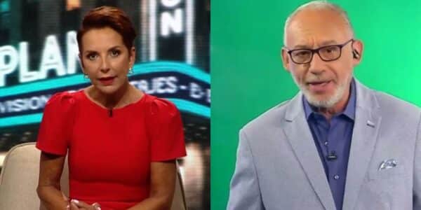 Fran García-Huidobro durante su intervención en Primer Plano de Chilevisión sobre el conflicto de Mauricio Israel con su hijo.