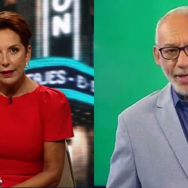 Fran García-Huidobro durante su intervención en Primer Plano de Chilevisión sobre el conflicto de Mauricio Israel con su hijo.